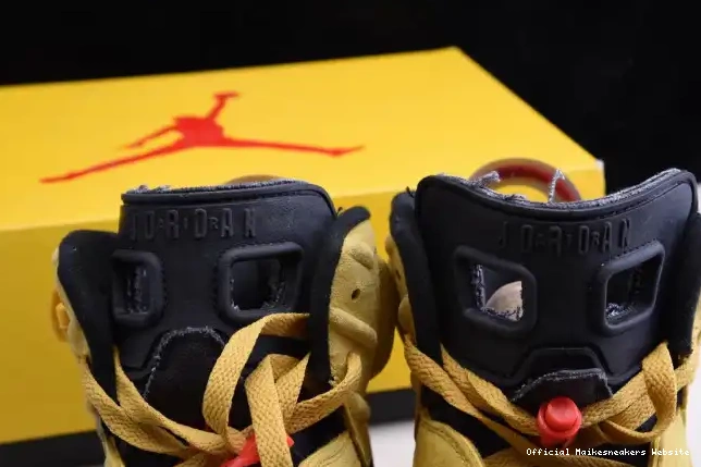 Official Maikesneakers X AIR JORDAN 6 TRAVIS YELLOW SCOTT CN1084-300 0525
